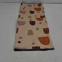 Blissful Diary Baby Splat Mat for Under High Chair, 50.4 x 50.4 Inch Wipeable Splash Mat, Waterproof and Washable, Anti-Slip Floor Protector, Boho Rainbow