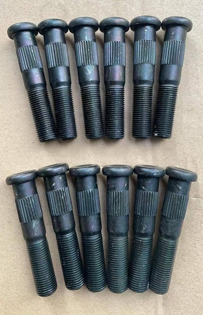 12pcs 1/2"-20 x 2.7 in. Length 0.545 in. Knurl Press-in Wheel Stud Lug Replacement for Dexter 5200 6000 7000 7-262 Trailer