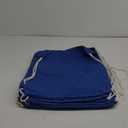 TBF 12 Pack Bulk Cotton Canvas Drawstring Backpack Bags (14" W x 18" H) - Perfect for DIY, Crafts, Events & More (Royal)