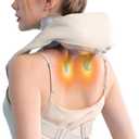 Luxe Massager for Neck Shoulder and Back, Muscle Relaxer Device and Posture Trainer with Heat for Pain Relief, Electric Massager Pillow Ideal Gifts
