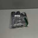 LARS NYSM Electric Salt and Pepper Grinder Set, USB Rechargeable, Automatic Salt and Pepper Mills, Spice Shakers Refillable with LED Light, Adjustable Coarseness, Ceramic Grinder (Carbon Black)