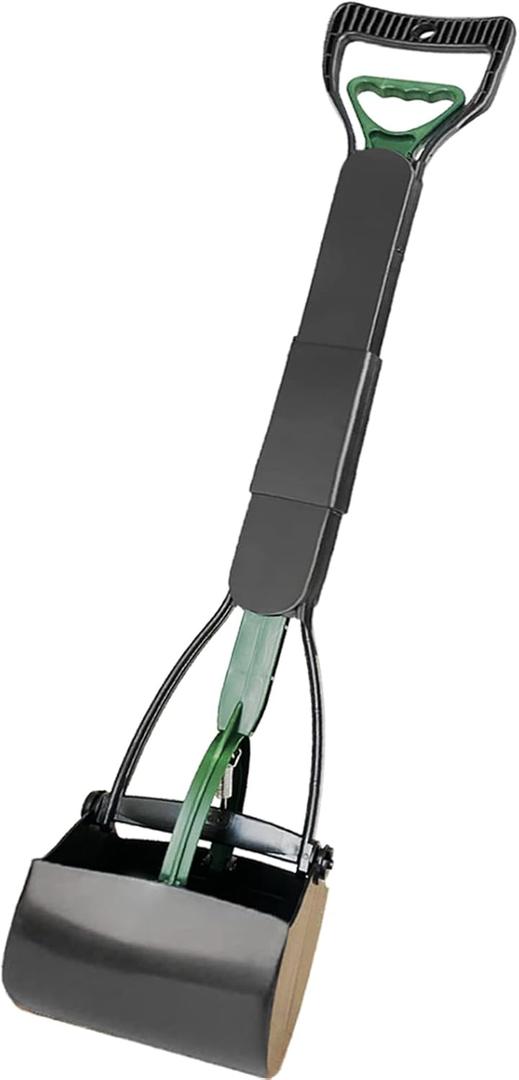 Dog Pooper Scooper for Large Medium & Small Dogs Heavy Duty,Long Handled Dog Poop Scooper for Grass,Durable Dog Poop Pick Up Tool (Dark Green)