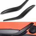for BMW X1 E84 2009-2015 Door Handle Cover Replacements, Left Side + Right Side Inner Door Grab Handle Cover Door Armrest Bracket-Pair #51412991775#51412991776 (Carbon Fiber Color)