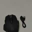 INPHIC Multi-Device Bluetooth Mouse, Upgraded Visible Battery, 2400 DPI, Silent Ergonomic Computer Wireless Mouse for Laptop, Mac, PC etc.