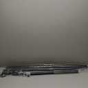 Tension Curtain Rod 51-165In(4.25-13.75Ft), Extra Long Outdoor Curtain Rod No Drilling for Window or Bathroom Patio, Adjustable Spring Shower Rod, Easy to Install Never Rust, Rod Diameter 1.26In-Black