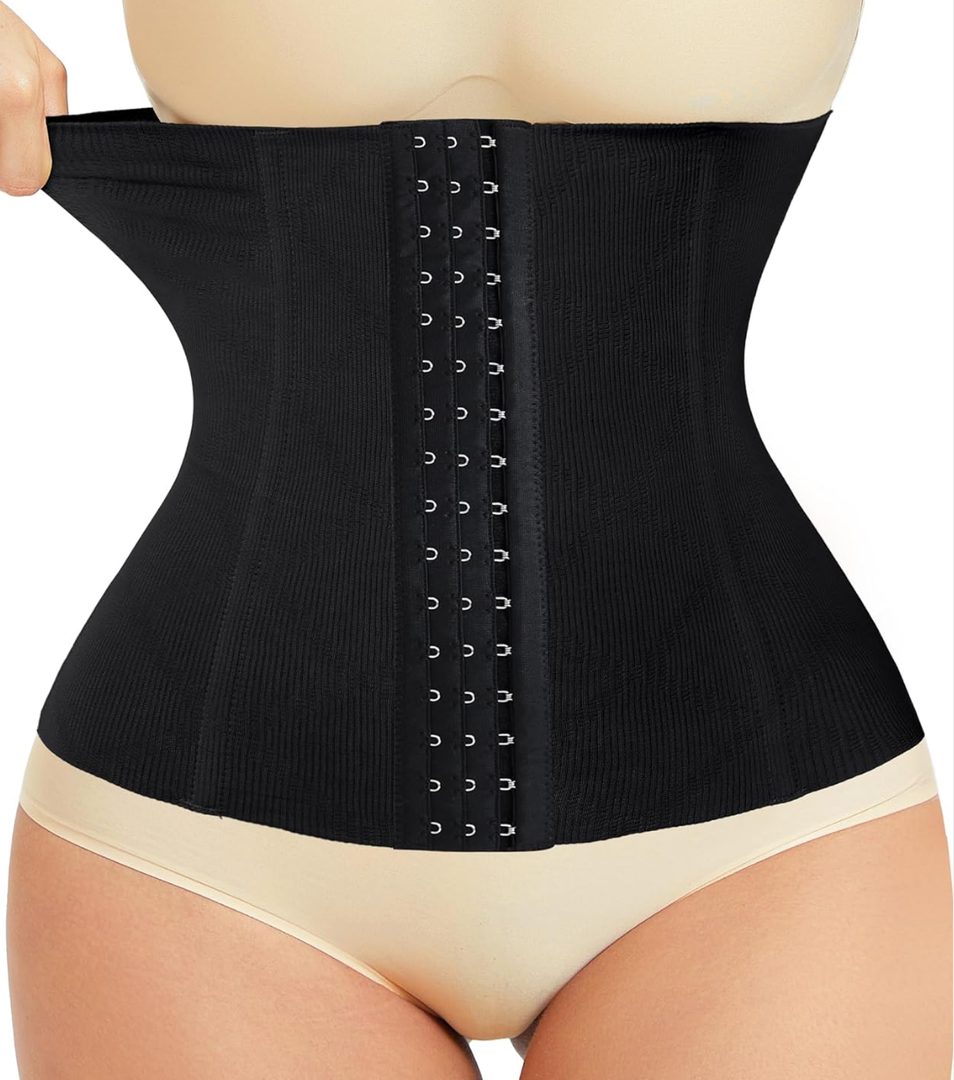 LODAY Waist Trainer Corset Shapewear Tummy Control Body Shaper Waist Cincher for Women Postpartum Belly Band Wrap, M