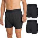 Carer Adult Diaper Covers Noiseless,Adjustable Leg Buckles,Unisex,2 Pcs,L | Black,Reusable Waterproof Incontinence Underwear, Widened Waistband Design Protection for Long-Term Care & Daily Use, L