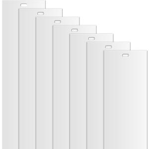 12 Pack 82.5" White Vertical Blind Replacement Slats PVC Vertical Window Blinds UV Resistant Verticals Window Blinds for Sliding Doors & Windows