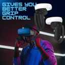 AMZDM Controller Grip for Oculus Quest 2 Accessories Grips Cover for VR Touch Controllers Covers Protector with Non-Slip Thumb Grips 1Pair Black