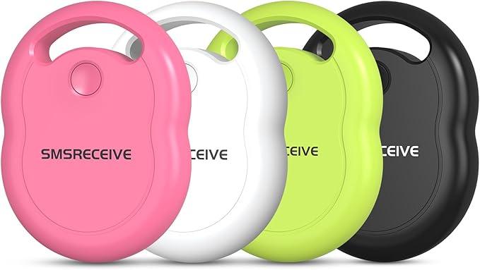 Air Tracker Tags-4 Pack [Apple MFi Certified], Smart Bluetooth Tracker Tag 110 dB Item Finder with Apple Find My (iOS Only) Key Finder and Item Locator Smart Tag for Keys, Luggage, Wallet