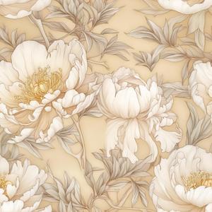 Peony Boho Floral Wallpaper Self Adhesive Garden Large Flower Contact Paper Beige and Orange Flower Wallpaper Wall Paper for Kitchen Cabinet Renter Friendly17.71 X118.11 Covering 14.5sq.ft (Yellow)