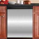 Stainless Steel Magnetic Dishwasher Cover,23 x 26 Brushed Silver Magnetic Dishwasher Door Cover, Refrigerator Magnet Cover, Dishwasher Covers Decorative