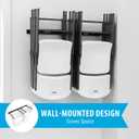 LIFETIME 80719 Wall Mounted Chair Rack Black