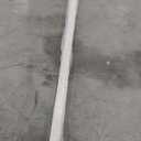 2 Pcs 4 Feet White Vinyl Door Bottom Seal Door Sweep with Drip Cap