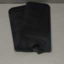 24 Inch Longer Faucet Mat for Kitchen Sink, 5 Slope Fast Self-draining, Kitchen Sink Splash Guard Silicone Sink Faucet Mat Splash Guard Kitchen Sink Area Tidy Splash Faucet Guard Draining Mat (Black)