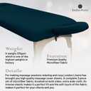 LONDON LINENS Soft Microfiber Massage Table Sheets Set 3 Piece Set - Includes Massage Table Cover, Massage Fitted Sheet, and Massage Face Rest Cover (Navy Blue)