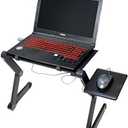 VViViD Adjustable Leg Multifunctional Laptop Stand Including USB Powered Dual CPU Cooling Fan
