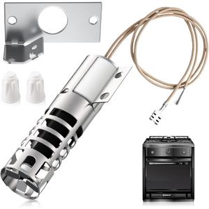 Hortsun 1 Set Gas Range Oven Igniter Replacement Compatible with GE WB2X9154 WB13K10027 XL44-120V Ignitor for Gas Stove & Broiler Models