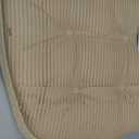 Klear Vu Omega Non-Slip Chair Cushions, Assembled in USA, U-Shaped Skid-Proof Seat Pads for Dining Room, Kitchen, Office, 15"x16" 2 Pack Slub Natural 2 Count
