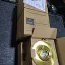 Premium 4-inch LED Recessed Lights - 5 CCT 4 Inch Eyeball Ceilling Gimbal Potlight, Dimmable Recessed Lights Fixture with Junction Box, 8W CCT Adjustable, Shiny Gold, with Baffle, 6P