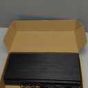 HJW Pegboard Shelf Black, 4 Pack Wooden Pegboard Shelves with Metal Pegboard Shelf Brackets Pegboard Hooks, for Craft Room, Home, Kitchen, Garage