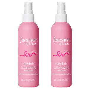 Function of Beauty Curly Hair Styling Spray - Anti-Frizz Curl Defining Styling Spray with Flexible Hold Detangles, Defines & Adds Shine - Lightweight Color-Safe & Sulfate-Free Hair Care Product