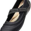 TALENAVA Women's Comfortable & Lightweight Leather Mary Jane Flats Versatile Business Casual Dress Shoes Work Office Cute Stylish Everyday Walking Shoes (9, Black)