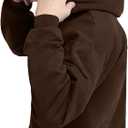 Hanes mens Ultimate Sweatshirt, Heavyweight Fleece Hoodie, Cotton Sweatshirt for Men (Brown, M)