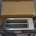 Mueller UltraToast Full Stainless Steel Toaster 4 Slice, Long Extra-Wide Slots for Bagels and Waffles, 6 Browning Levels, LED Display, Cancel/Defrost/Reheat Functions & Removable Tray, Kitchen Gadgets