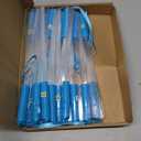 Zhanmai 24 Pieces Upgraded Glow Fiber Wands Sticks K-pop Concert LED Light Fiber Optic Wands LED Flashing Glow Sticks Bulk for Wedding Party Favors (Blue)