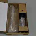 Soap Dispenser for Kitchen Sink, Built in Sink Soap Dispenser Lotion Dispenser with 17 Ounce Bottle, Stainless Steel Sink soap Dispenser, Black