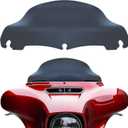JMTBNO Smoke 9" Motorcycle Wave Windshield Windscreen Compatible with 2014-2023 Harley Davidson Touring Street Glide Electra Glide Ultra Limited Tri Glide FLHT FLHX FLHXS FLHTK