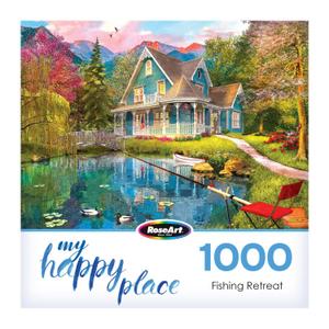 My Happy Place 1000Pc - Fishing Retreat - 1000 Piece Jigsaw Puzzle by RoseArt