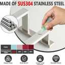 Alise 16 Inch Double Towel Bars for Bathroom Wall Mount,Towel Holder Double Towel Racks for Bathroom Lavatory,SUS304 Stainless Steel Towel Rail Towel Hanger for Walls,Brushed Nickel