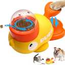 Dog Treat Dispenser Toy, Cat Puzzle Feeder, Interactive Durable Yellow Duck-Shaped Puzzle Feeder for Dog Cat Treat Toy (Duck)