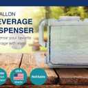 Arrow Home Products 3 Gallon Drink Dispenser for Fridge - Plastic Beverage Dispenser with Spigot for Easy Dispensing - BPA Free Plastic - Convenient Handle, Easy-Pour Spout