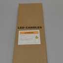 GenSwin Black Flameless Taper Candles with Remote, Halloween Flameless Candles Battery Operated, LED Halloween Candlesticks with 3D Wick for Home Decor(Set of 3, 0.78 x 9.6)