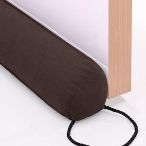 hyha 34 Inch Door Draft Stopper, Blocks Hot Cold Air with Removable Washable Cover, Gaps Up to 3 Inch, All-Season Noise and Wind Seal, Under Draft Stopper for Bottom of Door Window, Chocolate