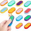 6 Pairs Sensory Fidget Magnet Toys 3D Printed Textured Magnetic Sliders for Adults Goodie Bags Stuffer Party Favors Fidgets Gifts