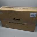 Mynt Gray Back Massager for Chair with Heat for Deep Tissue, Mesh Shiatsu Massage Chair Pad with 4 Deep Kneading Nodes, Heated Back Massage with a Seat Cushion