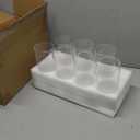 7pcs Glass Cylinder Vases for Centerpieces - 8 Inch Tall Glass Vases for Flower, Clear Flower Vase Bulk Floating Candle Vase for Table Centerpiece Wedding Home Dcor