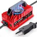 18 Amp 36 Volt Golf Cart Battery Charger for EZGO & Yamaha - Crowfoot Plug, Smart Charger for Lead-Acid Batteries, IP67 Waterproof, Multi-Protection, Unique Design (Red)