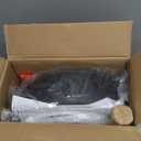 LUE BONA Adjustable Vanity Stool, 360Swivel Vanity Chair for Makeup Room, Black Stool Chair for Vanity, Small Faux Leather Vanity Stools for Bathroom, Living Room