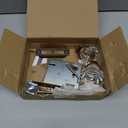 2 Pack Vintage Single Sided Crystal Dummy Door Knobs Interior, Long Plate Antique Glass Dummy Door Knobs in Brushed Nickel Finish