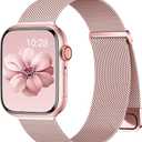 Magnetic Band Compatible for Apple Watch Bands Women Men 40mm 38mm 41mm 42mm 46mm 44mm 45mm 49mm, Stainless Steel Mesh Metal Sport Strap Wristband iWatch Series 11 10 9 8 7 6 5 4 3 2 1 SE Ultra
