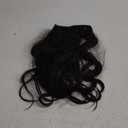 KooKaStyle Invisible Wire Hair Extensions 20 Long Wavy Layered Synthetic Clip in Hair Extensions with Transparent Wire Adjustable Size 6 Secure Clips Dark Brown Thick Hairpieces for Women 20 Inch