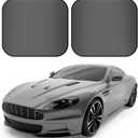 Car Windshield Sunshades 2 Pcs Universal Fit Foldable Front Window Shield Car Interior Accessories for UV Protection Windshield Heat Insulation Protection 27.56" x 31.5"(Grey)