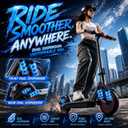 KEQ Electric Scooter Adults 10"/8.5" Tires,22/19Mph 500/350W Motor 19/30 Miles Range Dual Suspension Shock Absorption Dual Braking System Portable & Foldable E Scooter for Travel and Campus Use