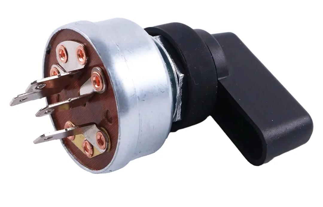 Switch Includes Handle Compatible with Miller Welder Starter Ignition Switch - 4 Terminal 4 Position 176606 207110 207073