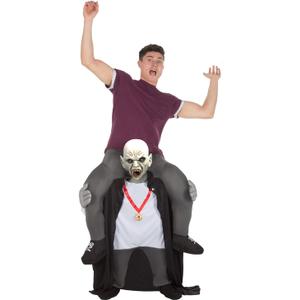 Morph Vampire Adult Piggyback Costume, Vampire Rideable Outfit, Scary Piggy Back Costume Adult
